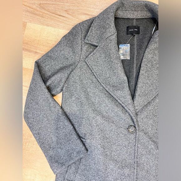 New without tags Gray wool like coat - Picture 5 of 9